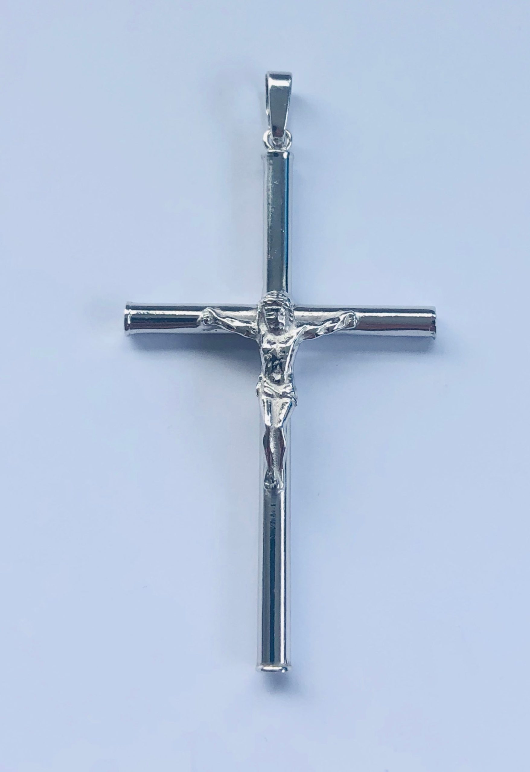 Sterling Silver Crucifix Pendant 59mm x 31mm - 016