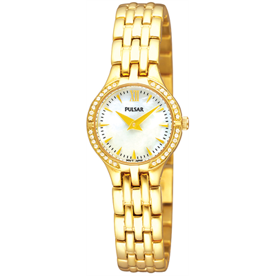 Pulsar ladies watch outlet with swarovski crystals