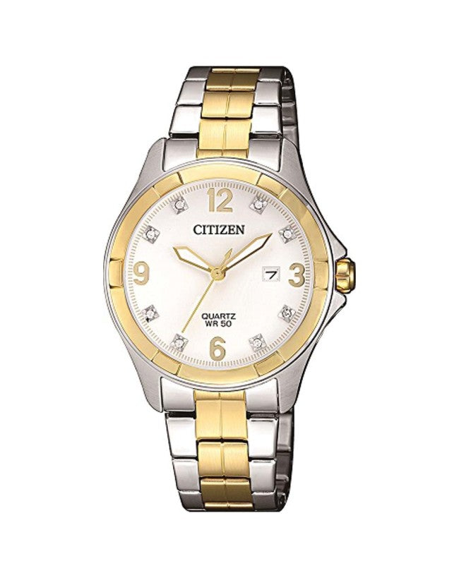 Citizen Ladies Quartz Two Tone Watch - EU6084-57A