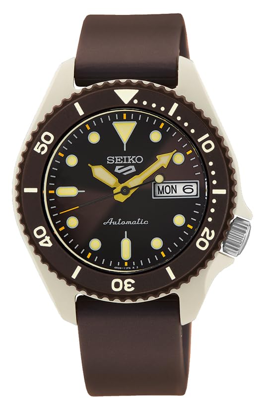 Seiko 5 Sports 38mm Case Automatic Divers Look Watch SRPG77K