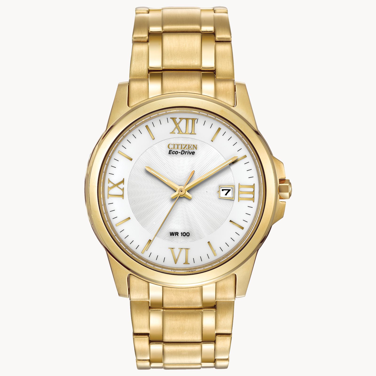 Citizen white gold top watch