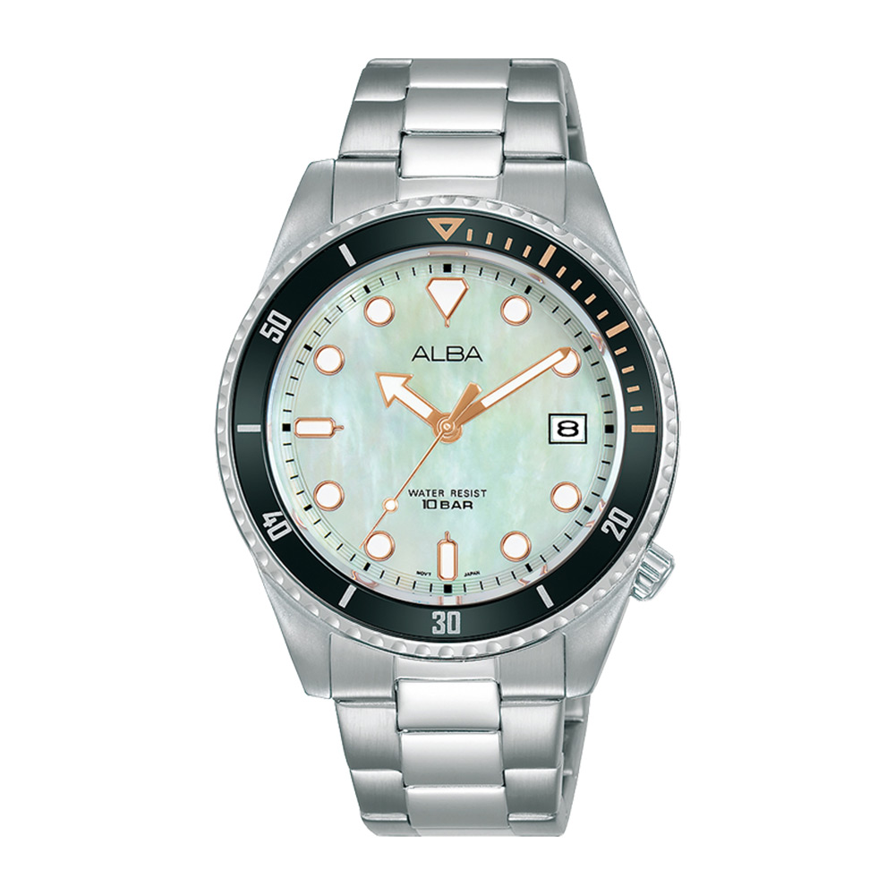 Alba Mother of Pearl Ladies 100M WR Sports Watch - AG8L49X1