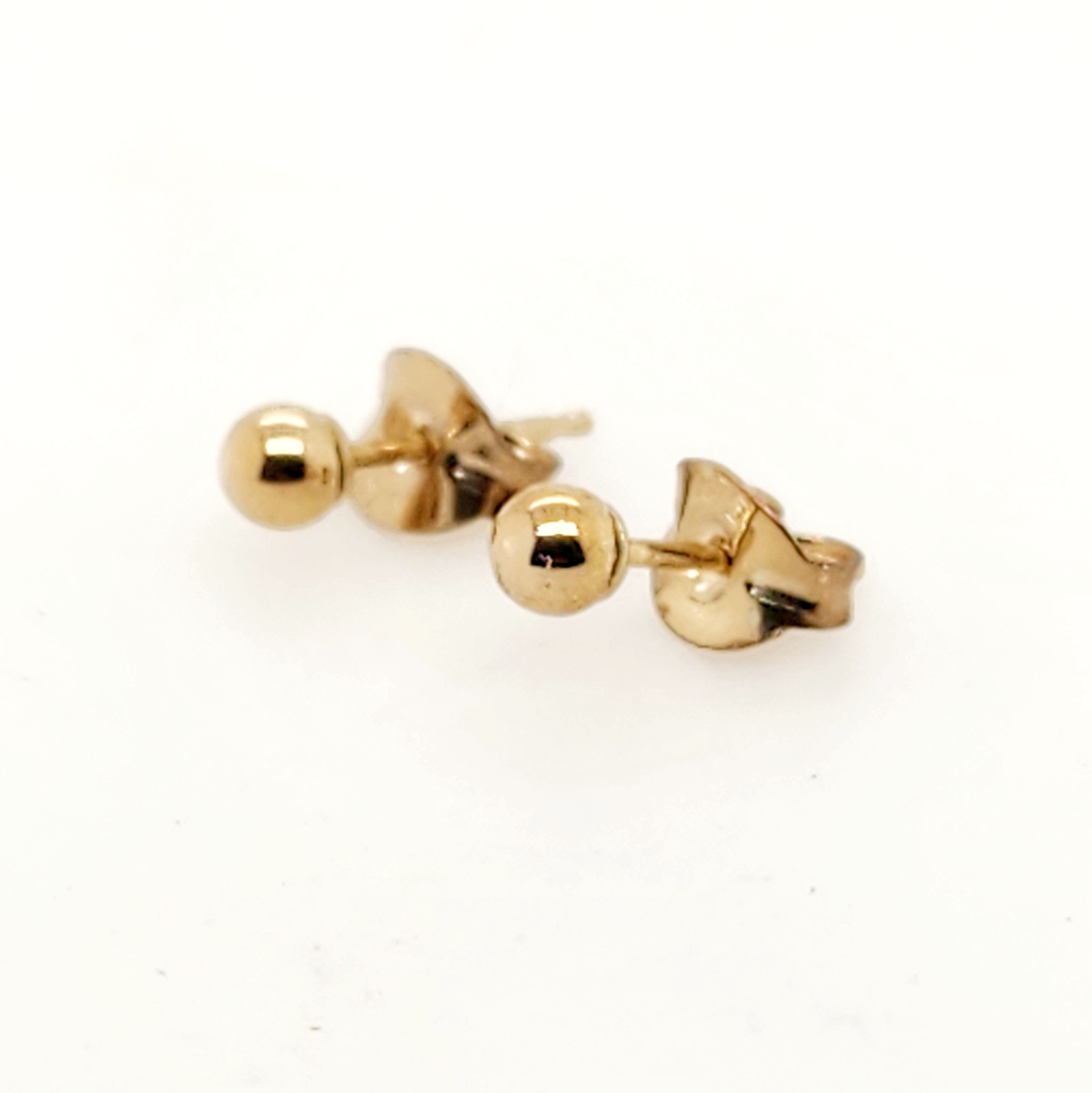 3mm Ball Stud Earrings in 9ct Yellow Gold