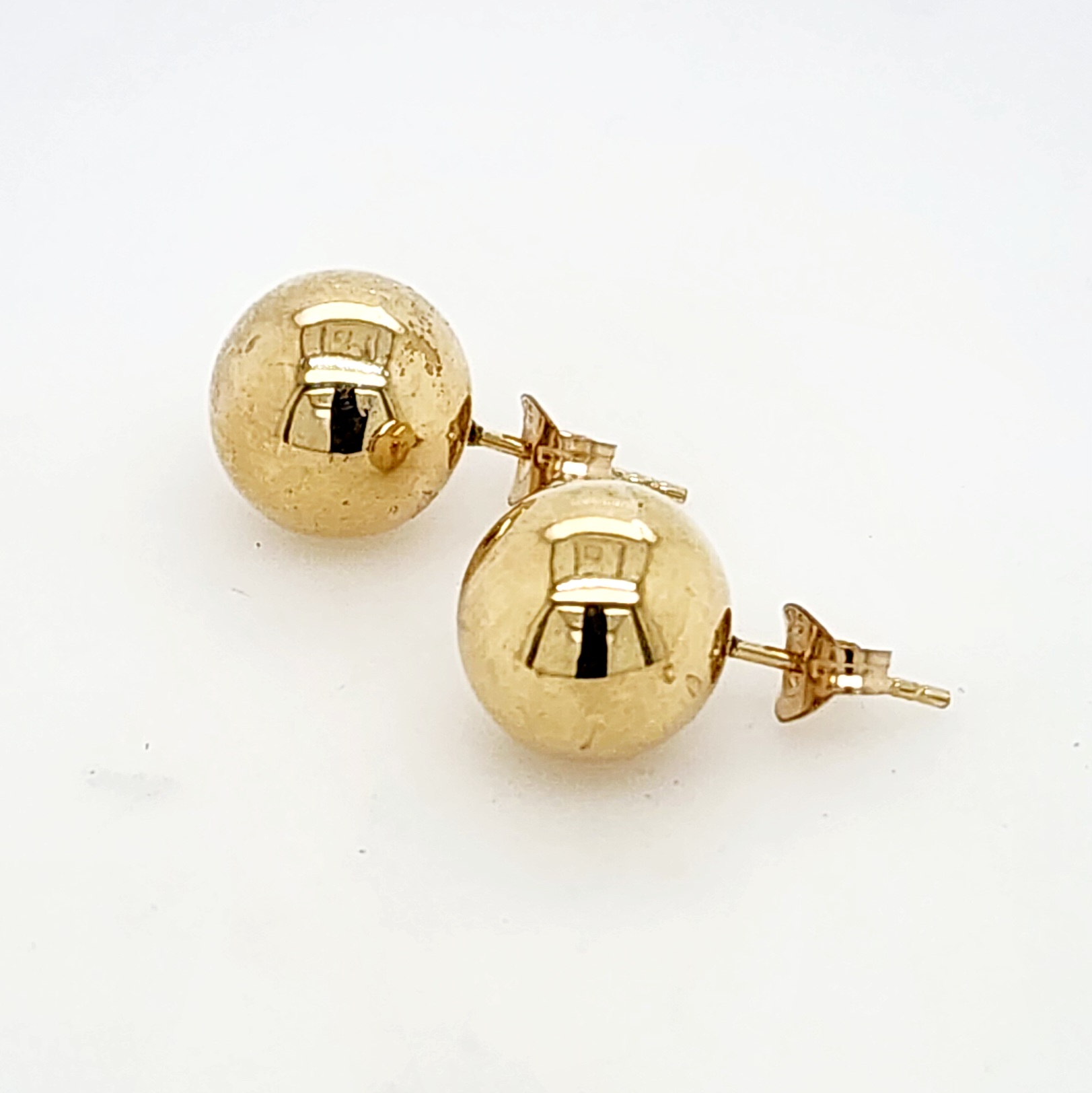 10mm Ball Stud Earrings in 9ct Yellow Gold