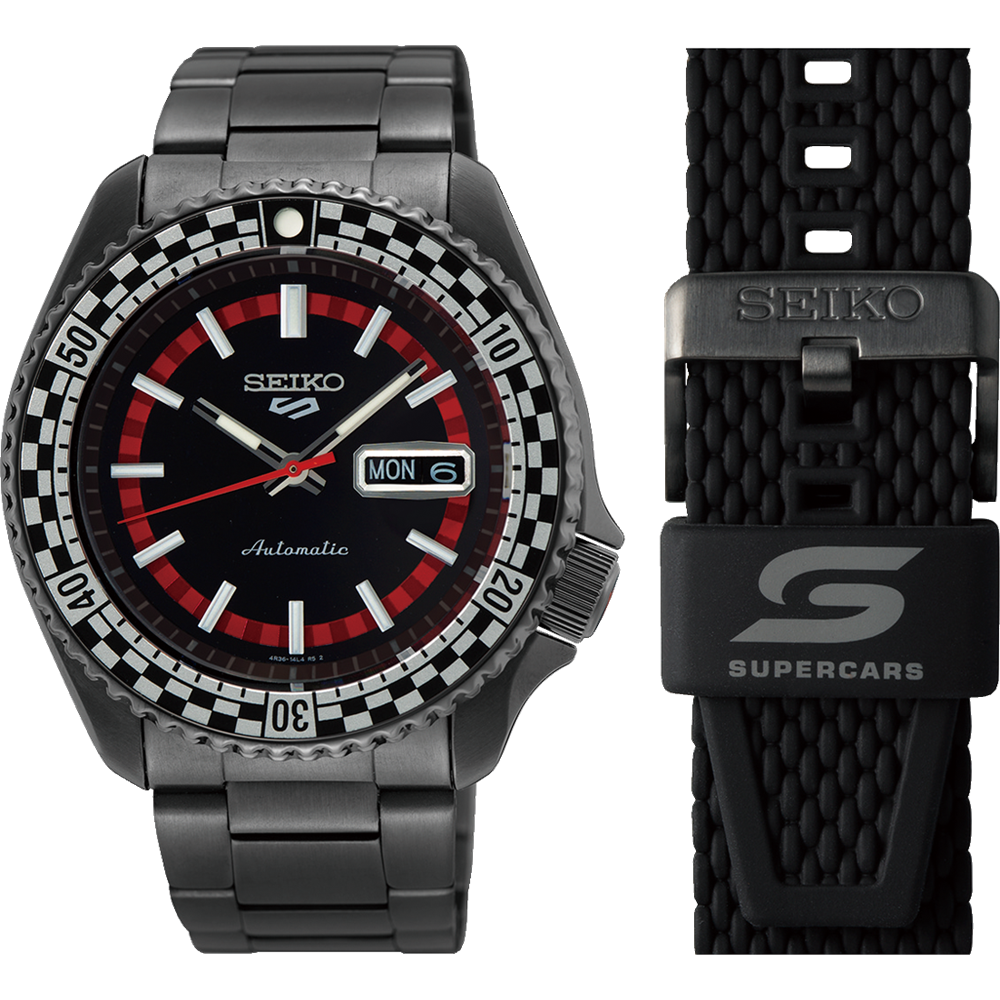 Seiko 5 Sports "Supercars 2024" Limited Edition Automatic 100M WR Watch - SRPL01K