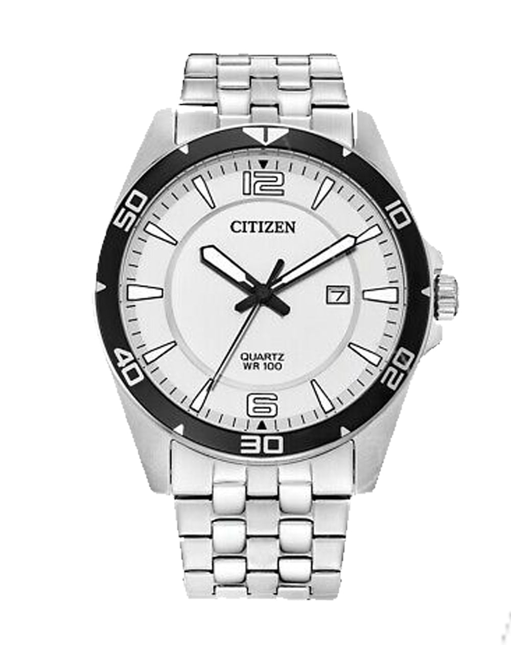 Citizen Gents Quartz 100m WR 42mm Case Stainless Steel Watch - BI5051-51A